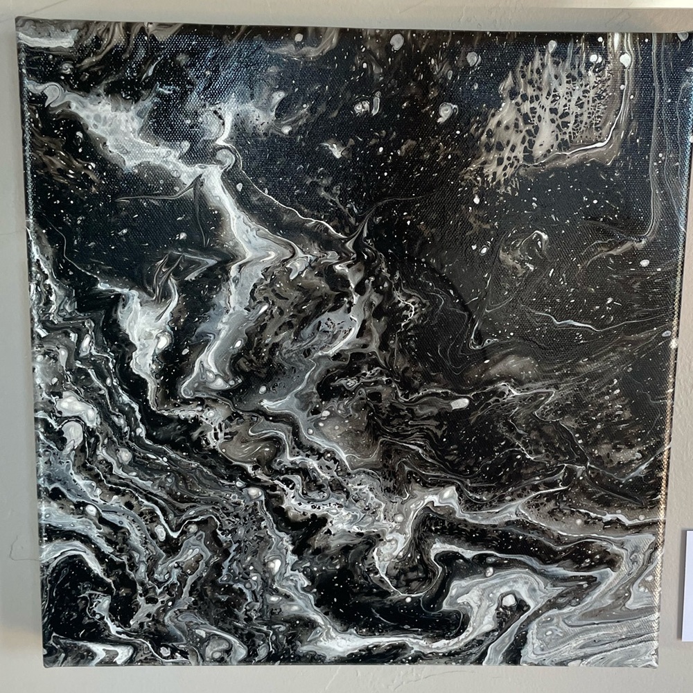 A Silver Dance…. Unique artwork on canvas
